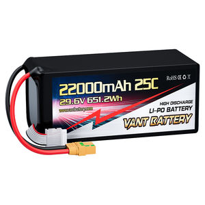 Аккумулятор для дрона VANT FPV, 22000 мАч, 29,6 В, 25C, 8S, литий-полимерный аккумулятор для нескольких роторов <span class=keywords><strong>DJI</strong></span> Tarot 550 680, четырехколесный шестигранный <span class=keywords><strong>DJI</strong></span> <span class=keywords><strong>S800</strong></span> S1000 - Product Image 1