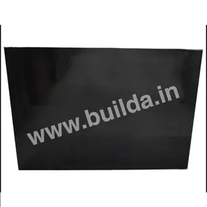 Kualitas Premium granit India dipoles batu hitam Flammed & Brushed finish untuk lantai granit hitam yang bagus