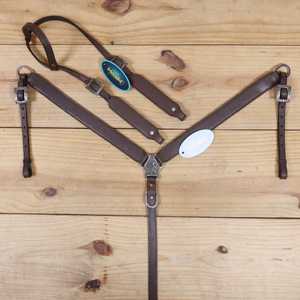 High Quality 10" 18" Western Pleasure Trail Soft Natural Leather Customized Color Horse Saddle Tack Set - Product Image 1