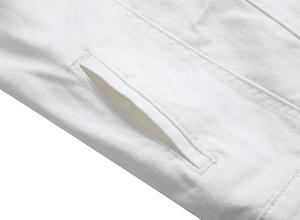 แจ็กเก็ตยีนส์ผ้าฝ้าย100% สำหรับผู้ชายแจ็กเก็ตยีนส์แบบบางสำหรับผู้ชายดีไซน์ใหม่2025ขายส่ง - Product Image 6