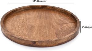 Plateau porte-bougie décoratif en bois, très vendu, pour table basse, pièces maîtresses, style moderne, décoration de maison de ferme, plateaux décoratifs - Product Image 3