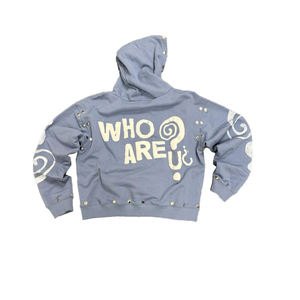 Sudadera con capucha 100% algodón antiarrugas transpirable de secado rápido para hombre, venta al por mayor - Product Image 5