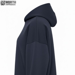Unisex de alta calidad 100% algodón invierno antiarrugas polar pulóver Sudadera con capucha personalizada 6XL bordado - Product Image 2