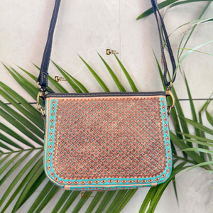 Bolso de hombro de cuero con cremallera bordada, bolso de hombro de cuero con herramientas manuales, elegante, impermeable, ligero, para mujer, novedad, gran oferta - Product Image 1