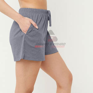 <b>Women's</b> 100% Cotton <b>Shorts</b> Lightweight Stretch Fabric Elasticated High Waist Breathable <b>White</b> Color - Product Image 6