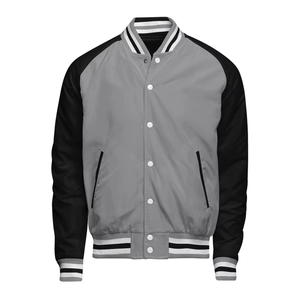 Chaqueta Varsity de Satén Bordada y Transpirable para Hombre, Talla Grande, Diseño Personalizado con Nombre y Número del Equipo, para Invierno - Product Image 1