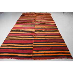 พรมวินเทจขนาดใหญ่พิเศษ 6.8x12.3 ฟุต พรมลายจุดสีแดงตุรกี - Product Image 3