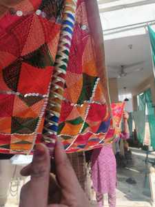 Punjabi เจ้าสาว Phulkari chadar กับ4แท่งแบบดั้งเดิมของซิค์รายการแต่งงาน dupatta ที่กำหนดเอง fulkari chaddar vivaah และการตกแต่ง - Product Image 6