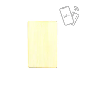 Carta NFC Personalizzata in Bambù, Elegante Regalo Artigianale in Bambù - Product Image 1