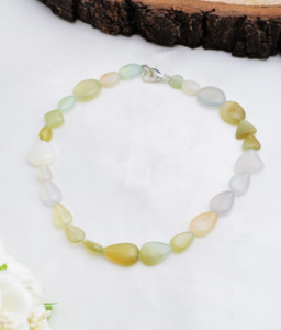 Bracelet en opale bleue naturelle fantaisie, perles de pierres précieuses pour la fabrication de bijoux fins - Product Image 2