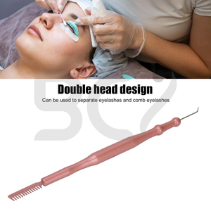 En couleur rose rose avec peigne de séparation de bonne qualité pointe de forme incurvée nouveau produit OEM Service outils de levage de cils - Product Image 4