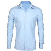 Kemeja Pria Premium Biru Muda Slim Fit Lengan Panjang Kancing Depan Formal Kantor Bisnis Pesta Pernikahan Elegan Klasik