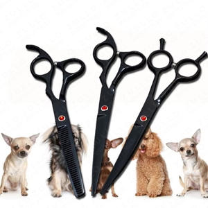 Tijeras Profesionales de Acero Inoxidable para Peluquería Canina con Puntas Redondeadas de Seguridad, Tijeras Resistentes para Cortar el Pelo de Perros y Gatos - Product Image 6