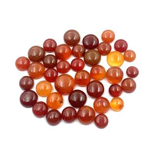 23 piezas de cornalina naranja natural 9-14MM cabujón redondo certificado piedras preciosas sueltas lote por IGI 100 CT - Product Image 2