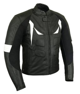 Venta al por mayor chaquetas de moto chaqueta de montar en moto de cuero genuino a prueba de viento motocicleta equipo de protección de cuerpo completo - Product Image 1