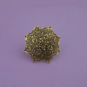 Tip Top Fashions Adjustable Finger <b>Ring</b> 18K Gold-Plated <b>Stainless</b> <b>Steel</b> with Inlay Antique Gold Finish-1504785 - Product Image 1