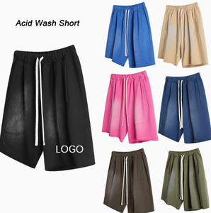 Personnalisé Chenille Broderie Logo Applique Haute Qualité 100% Coton Shorts Épais Short Ample Décontracté pour Hommes - Product Image 4