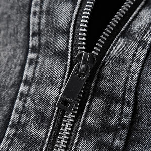 Chaqueta Vaquera Azul para Hombre, Diseño Nuevo, Estilo Urbano, con Capucha, Cortavientos, Transpirable, de Invierno, Talla Grande, con Botones y Bolsillos, Talla Personalizable - Product Image 4