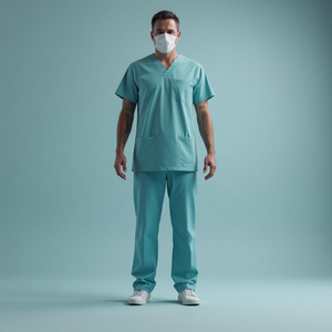 2025 nouvelle infirmière uniformes col en v haut survêtement pantalon gommage ensembles vêtements de travail chirurgicaux dentiste soins infirmiers costume hôpital médecin tenue gommage - Product Image 5