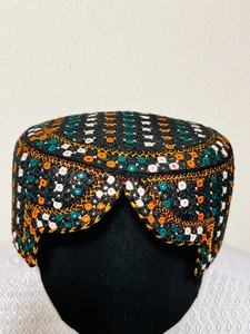 Traditional <b>Mens</b> Afghani Cap Handmade Embroidered Vintage Islamic Formal Lace Headwear <b>for</b> <b>Men</b> Wholesale - Product Image 5