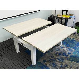 HERD-2300H Flexi 2-Person Height-Adjustable Table Base Modern Minimalist Design Dual <b>Foldable</b> <b>Office</b> <b>Desks</b> for Bedroom <b>Office</b> - Product Image 5