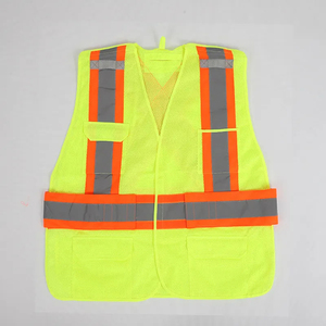 Gilet de travail respirant personnaliser les vêtements de travail de protection en plein air gilet de sécurité des travailleurs de la construction en gros gilet multi-poches - Product Image 1