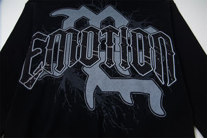 เสื้อฮู้ดแขนยาวสำหรับทุกเพศ, เสื้อฮู้ด100% ผ้าฝ้ายทรงพอดีตัวปกติอบอุ่นสบายฮิปฮอปแขนยาว - Product Image 5