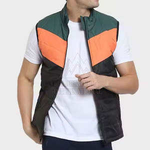 Chaleco de invierno acolchado de nailon y poliéster más vendido para hombre, chaleco de invierno acolchado personalizado para hombre - Product Image 4