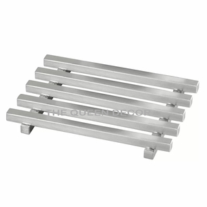 Vente chaude argent métal auto-drainant porte-savon en acier inoxydable évier de cuisine porte-savon accessoires de salle de bain auto-vidage - Product Image 1