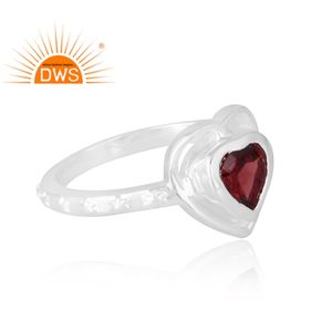 Latest Selling 925 Sterling <b>Silver</b> Natural <b>Garnet</b> Gemstone <b>Ring</b> Custom Jewelry Manufacturer - Product Image 4