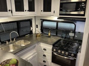 Cheap Modern Lightweight Waterproof Travel Trailer Interior with PVC <b>Floor</b> Comfortable <b>Seating</b> for 6 Person Use Ready Export - Product Image 4
