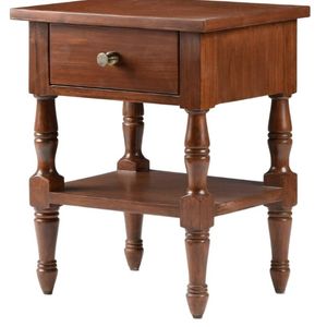 Mesita de Noche Contemporánea con Acabado en Madera de Teca para Decoración de Dormitorio - Product Image 2