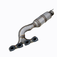 Yueyang High Flow Three Way Catalytic Converter for 7 Series E60/E63/E65/N62 750Li/550i/650i Gasoline Front Stainless Steel