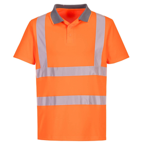 เสื้อเชิ้ตผู้ชายแบบถักเนื้อผ้าทึบแสงสะท้อนแสง แห้งเร็ว รีไซเคิลได้ - Product Image 4
