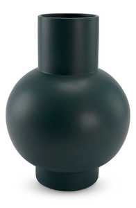 Jarrón de metal de aluminio duradero Diseño de mesa redonda de lujo con flor blanca y negra para decoración del hogar - Product Image 6