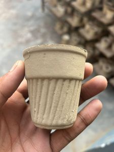 Tasses et soucoupes en argile personnalisées, ensemble jetable artisanal pour les fêtes, améliore l'arôme et la saveur du thé, dessert, couleur et taille personnalisées - Product Image 2