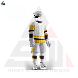 Prix d'usine sur mesure de qualité supérieure prix raisonnable uniforme de hockey sur glace 100% tissu polyester uniforme de hockey sur glace - Product Image 4