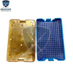 High Grade Autoclavable Plastic <b>Sterilization</b> Tray for Micro Surgical Tools Medical Instrument Organizer - Product Image 4