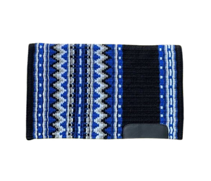 Manta de sillín occidental hecha a mano para caballos, lana diseñada para montar a diario, espectáculos de rodeo, Uso largo con forro de polialgodón - Product Image 1