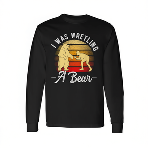 Camiseta de manga larga de lucha libre con mensaje 'Mejorarte pronto, recuperación de brazo o pierna rota', producto promocional - Product Image 2