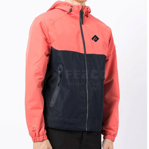 Chaqueta Cortavientos Ligera de Invierno para Hombre, Estilo Casual, Cuello Alto, Impermeable, con Cremallera y Capucha, Ecológica, de Nailon/Poliéster - Product Image 3