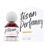 Fragrance World 80ml Parfum Unisexe Sucre Roux Épicé - Eau de Parfum Artisanale de Luxe Longue Durée Liquide de France