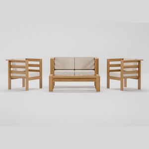 Sillas de Salón de Diseño Único con Toque Moderno, Madera de Teca Kengaka, Asiento de Espuma Suave y Tela Suave, Muebles Indonesios - Product Image 5