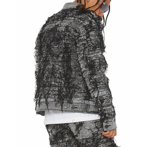 Wholesale Clothing Manufacturer <b>Men's</b> Distressed <b>Denim</b> <b>Jacket</b> Factory Made New Fashion <b>Men</b> <b>Denim</b> <b>Jacket</b> - Product Image 2