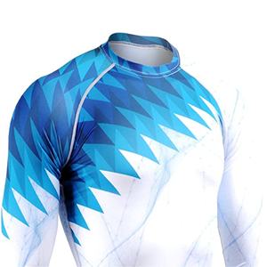 Rashguard à manches longues, compression, séchage rapide, respirant, vêtements de sport, rashguards pour hommes, t-shirt de compression en spandex - Product Image 3