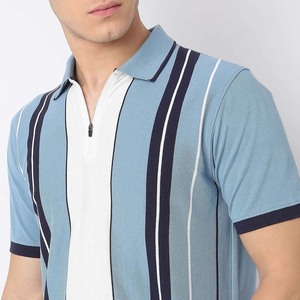 Fabricante personalizado hombres algodón tejido para Polo camiseta patrón sólido tejido personalizado logotipo rendimiento Casual diseño liso - Product Image 5