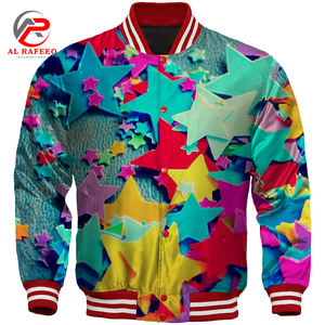 Vêtements pour hommes Streetwear de basketball personnalisé Varsity Jackets Woven Button - Product Image 3