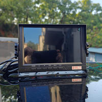 Sistema de Cámara de Tablero AHD de 4 Canales para Camión - Monitor de Visión Trasera para Automóvil con Cámaras Impermeables de 720P, Asistencia de Reversa y Grabador de Video para Vehículo DVR