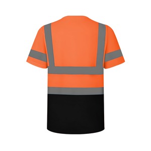 Chemise polo de travail à manches courtes haute visibilité en gros personnalisée, bande réfléchissante, vêtements de travail pour la construction, l'ingénierie, la logistique - Product Image 3