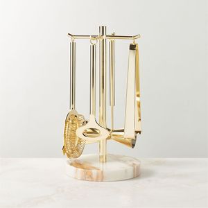 Ensemble d'outils de bar en métal robuste, conçu pour une utilisation intensive et une mixologie à long terme, en acier inoxydable haute résistance - Product Image 2